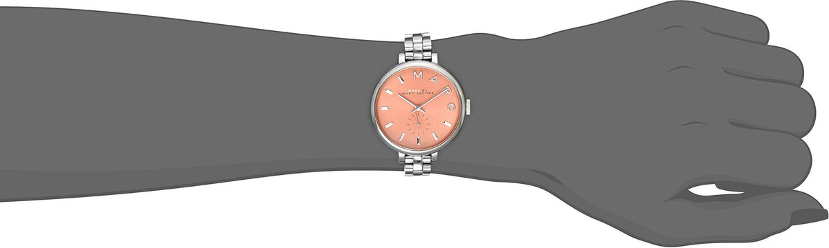  Shop Authentic Marc Jacobs Sally Orange Dial Silver Steel Strap Watch for Women - MBM3365 - Luxxuri