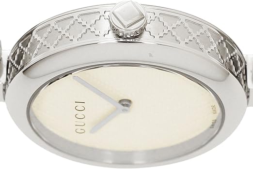  Shop Authentic Gucci Diamantissima Quartz White Dial Silver Steel Strap Watch For Women - YA141402 - Luxxuri