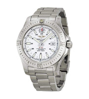  Shop Authentic Breitling Colt Automatic Silver Dial Black Leather Mens Watch - A1738811/G791/173A - Luxxuri