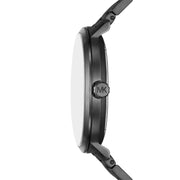  Shop Authentic Michael Kors Blake Three-Hand Black Dial Black Steel Strap Watch for Men - MK9135 - Luxxuri