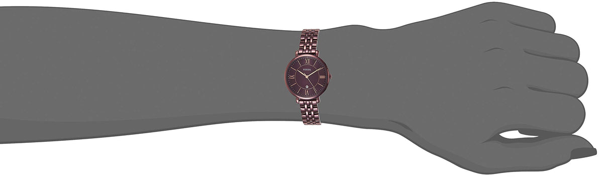  Shop Authentic Fossil Jacqueline Brown Dial Brown Steel Strap Watch for Women - ES4100 - Luxxuri