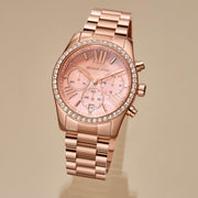  Shop Authentic Michael Kors Lexington Chronograph Rose Gold Dial Rose Gold Steel Strap Watch for Women - MK7242 - Luxxuri