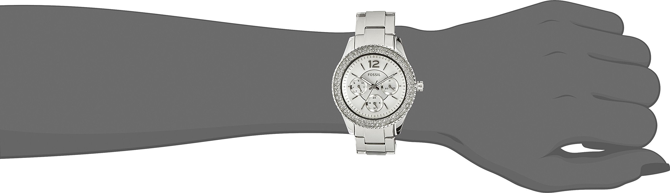  Shop Authentic Fossil Stella Silver Dial Silver Steel Strap Watch for Women - ES3588 - Luxxuri