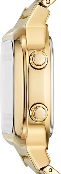  Shop Authentic Fossil Retro Digital Gold Dial Gold Steel Strap Watch for Men - FS5843 - Luxxuri