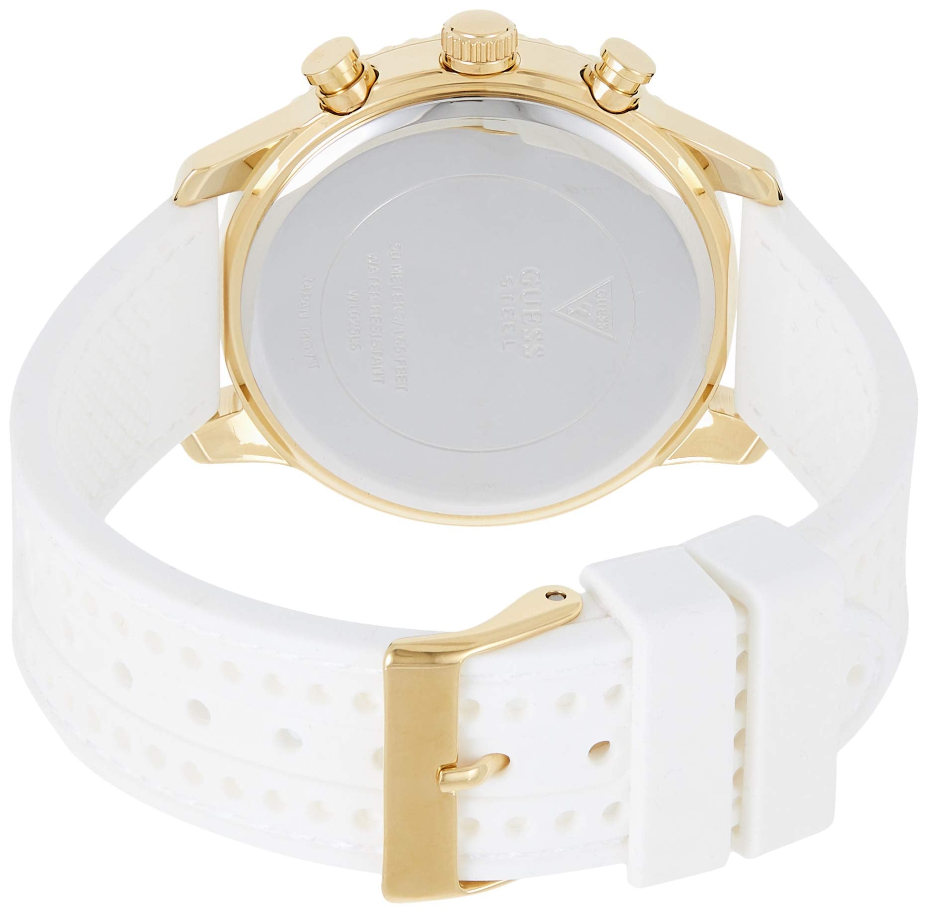  Shop Authentic Guess Marina Multifunction White Dial White Rubber Strap Watch for Women - W1025L5 - Luxxuri