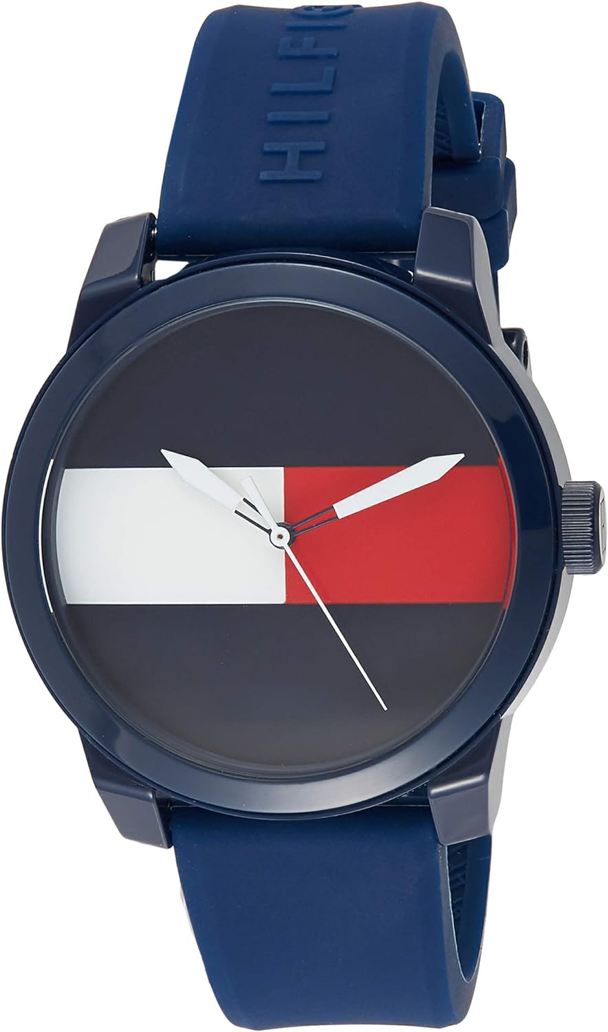  Shop Authentic Tommy Hilfiger Denim Quartz Blue Dial Blue Rubber Strap Watch for Men - 1791322 - Luxxuri