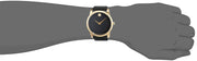  Shop Authentic Movado Museum Black Dial Black Leather Strap Watch For Men - 606876 - Luxxuri