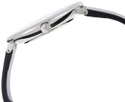  Shop Authentic Calvin Klein Rise White Grey Dial Black Leather Strap Watch for Women - K7A231C3 - Luxxuri
