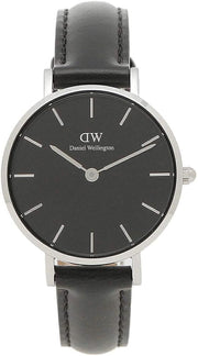  Shop Authentic Daniel Wellington Classic Petite Reading Black Dial Black Leather Strap Watch For Women - DW00100235 - Luxxuri