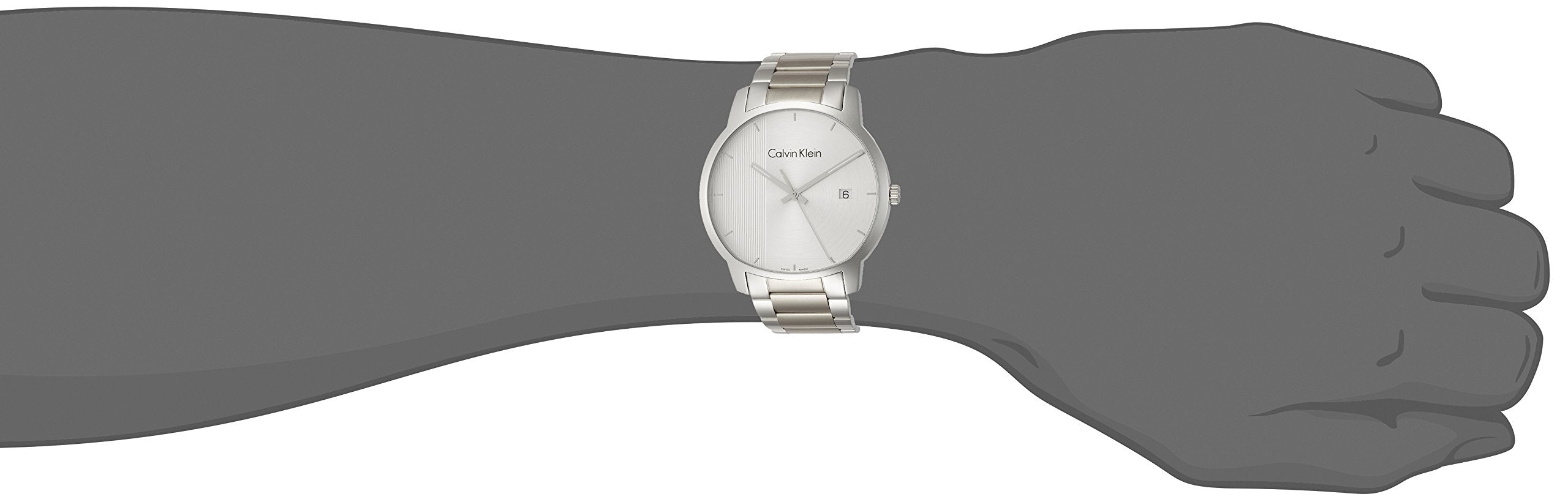  Shop Authentic Calvin Klein City Chronograph White Dial Silver Steel Strap Watch for Men - K2G2G14X - Luxxuri