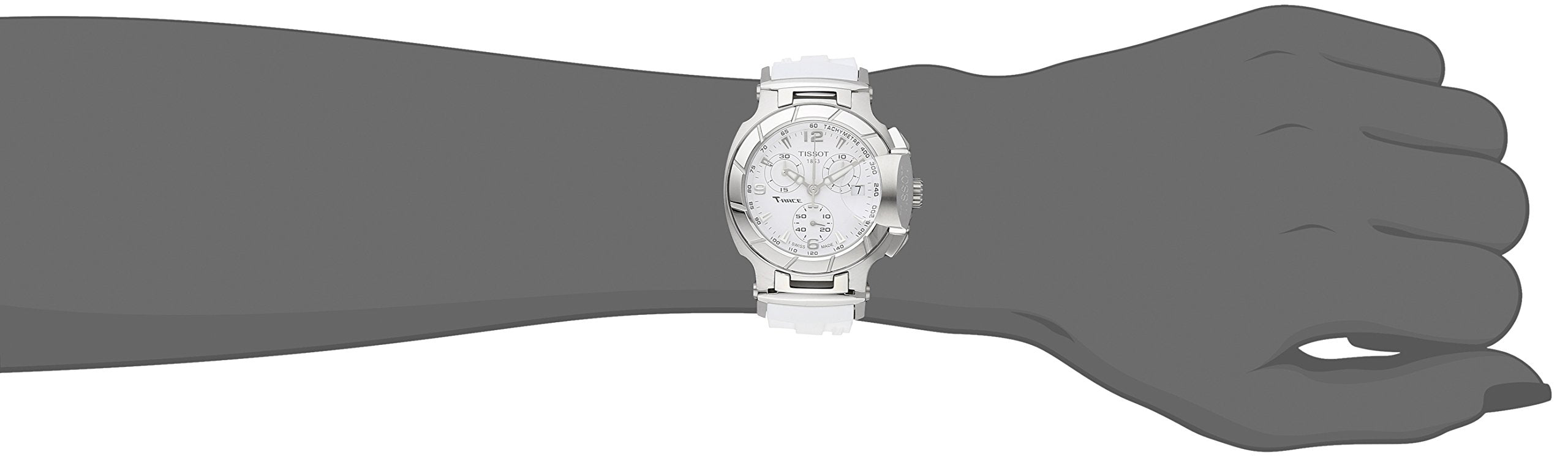  Shop Authentic Tissot T Race Lady Chronograph White Dial White Rubber Strap Watch for Women - T048.217.17.017.00 - Luxxuri