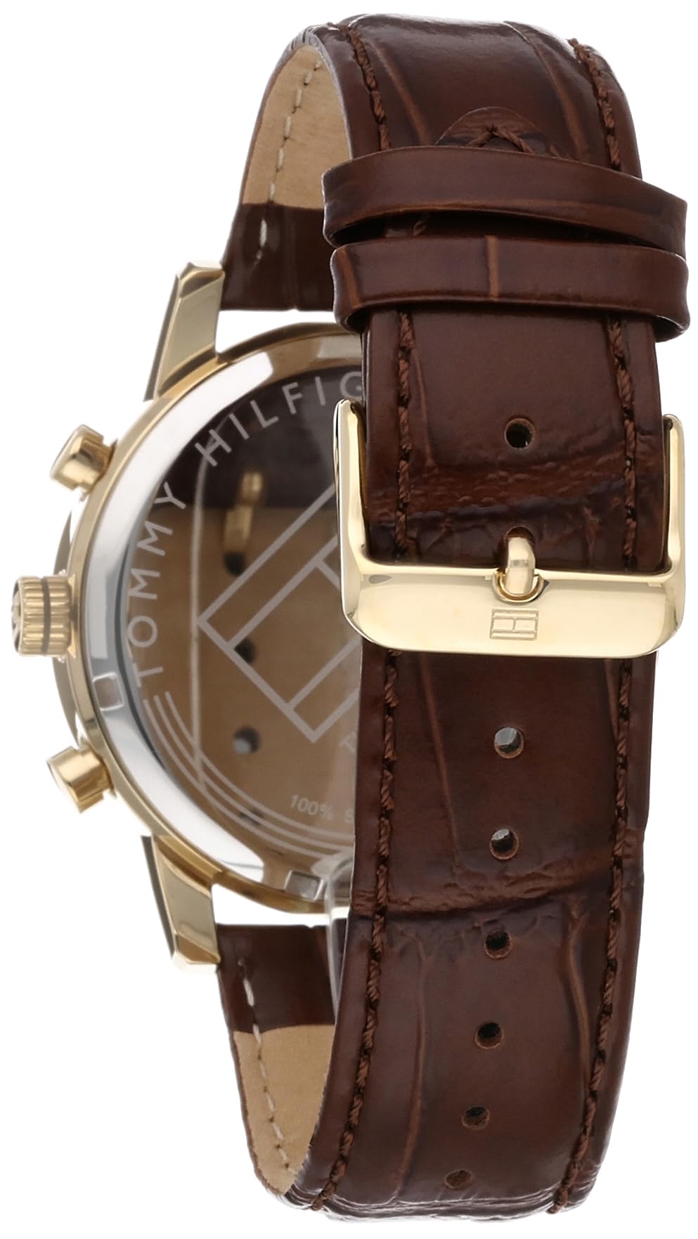  Shop Authentic Tommy Hilfiger Harrison White Dial Brown Leather Strap Watch for Men - 1790874 - Luxxuri