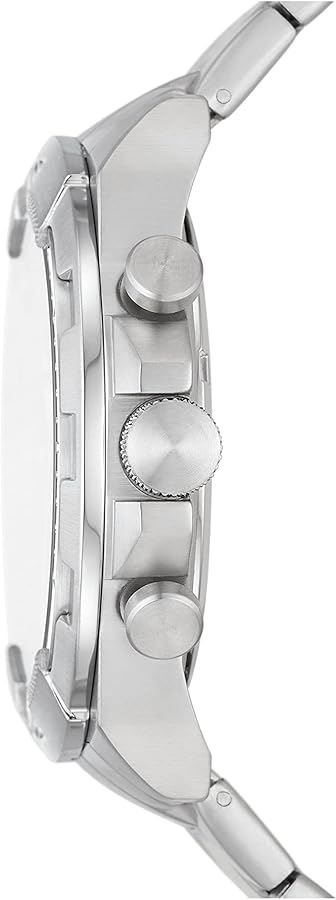  Shop Authentic Fossil Bronson Chronograph Red Dial Silver Steel Strap Watch for Men - FS5878 - Luxxuri