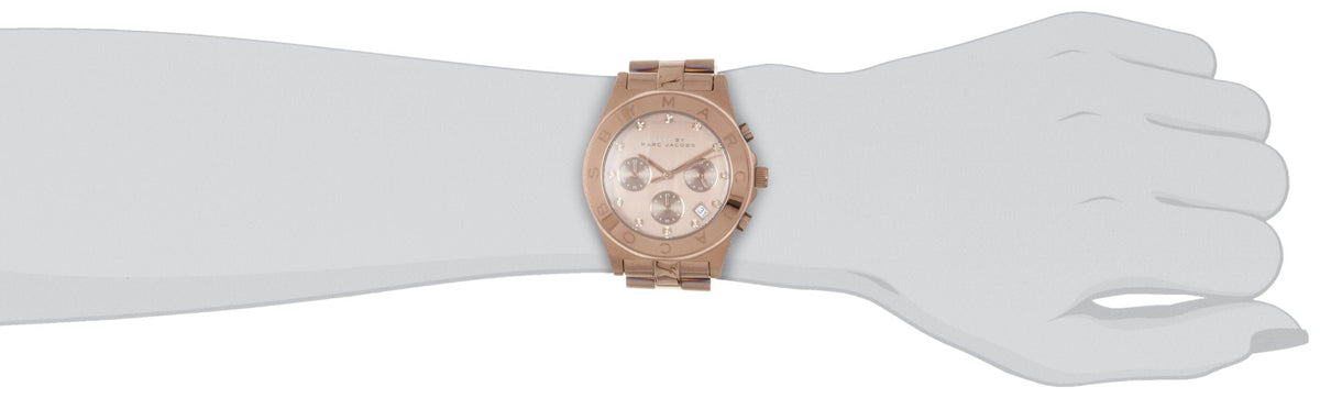  Shop Authentic Marc Jacobs Blade Chronograph Brown Dial Brown Steel Strap Watch for Women - MBM3121 - Luxxuri