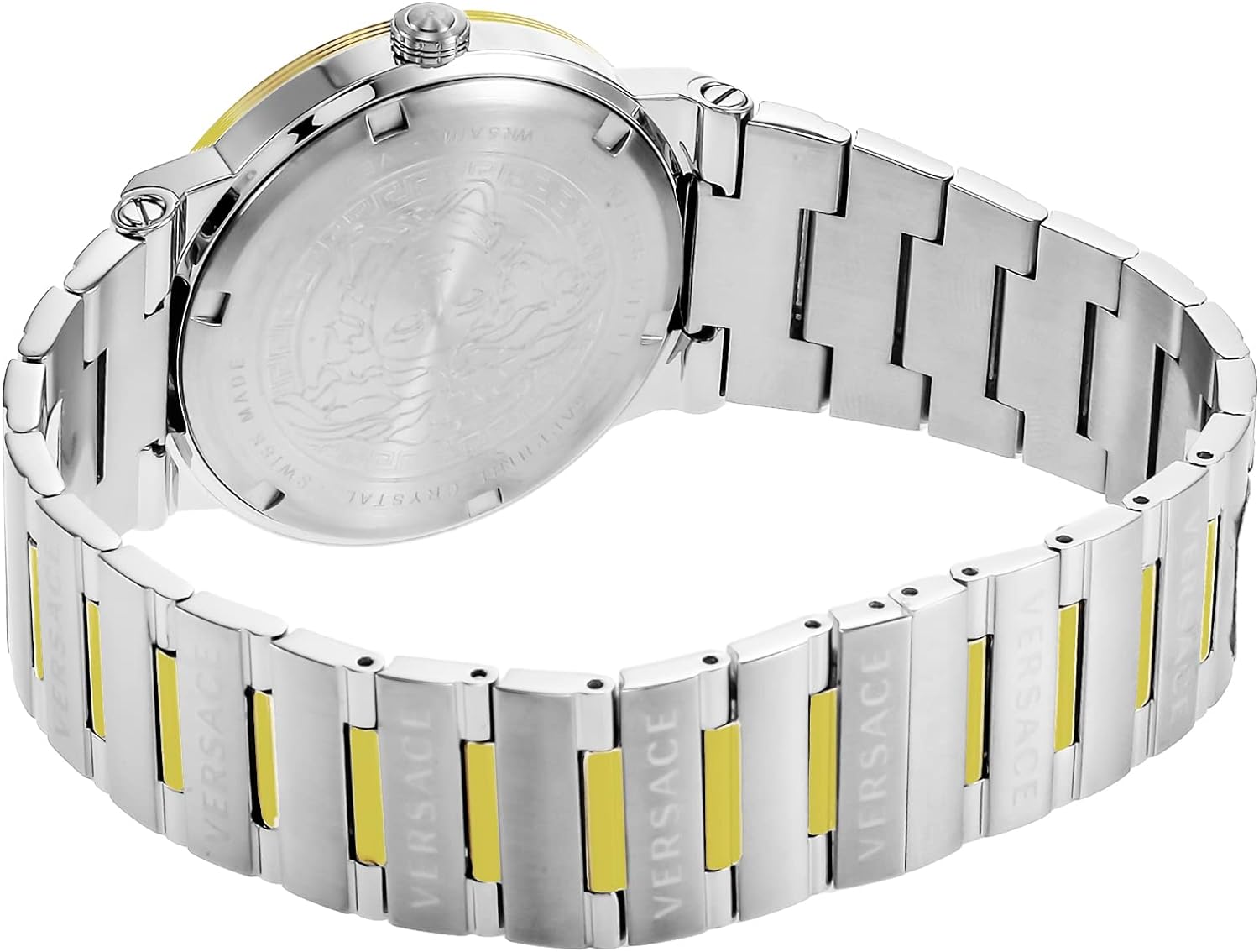  Shop Authentic Versace Greca Chronograph White Dial Two Tone Steel Strap Watch For Men - VEZ900321 - Luxxuri