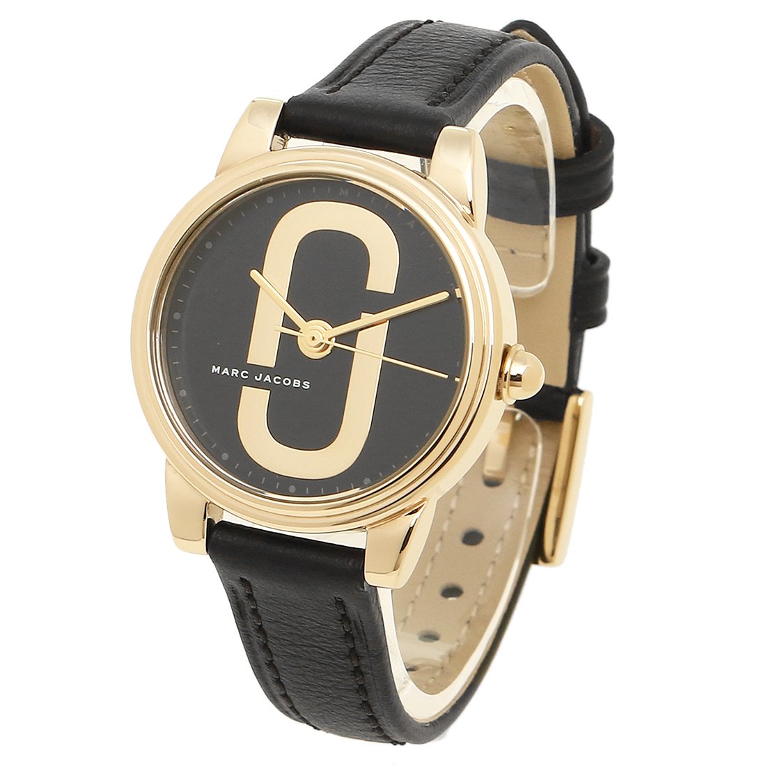  Shop Authentic Marc Jacobs Corie Black Dial Black Leather Strap Watch for Women - MJ1580 - Luxxuri