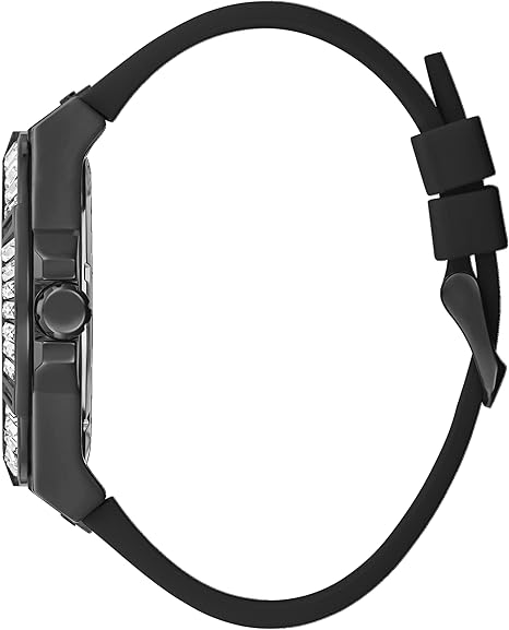  Shop Authentic Guess Zeus Multifunction Crystals Black Dial Black Silicone Strap Watch For Men - GW0208G5 - Luxxuri