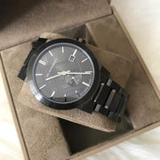  Shop Authentic Burberry The City Black Dial Black Steel Strap Watch for Men - BU9902 - Luxxuri