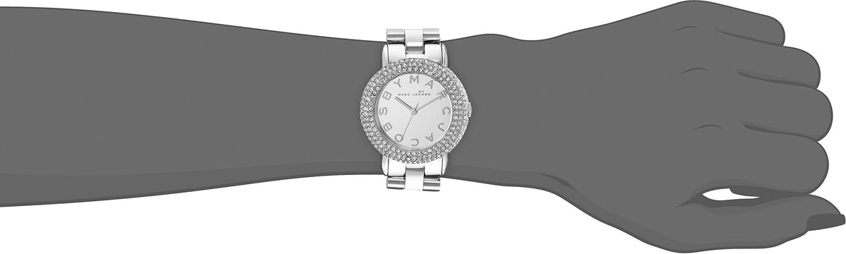  Shop Authentic Marc Jacobs Marci Silver Dial Silver Steel Strap Watch for Women - MBM3190 - Luxxuri
