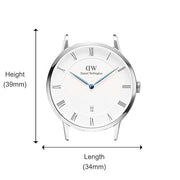  Shop Authentic Daniel Wellington Dapper Somerset White Dial Blue Leather Strap Watch For Men - DW00100192 - Luxxuri