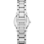  Shop Authentic Burberry The City Diamonds Silver Dial Silver Steel Strap Watch for Women - BU9229 - Luxxuri