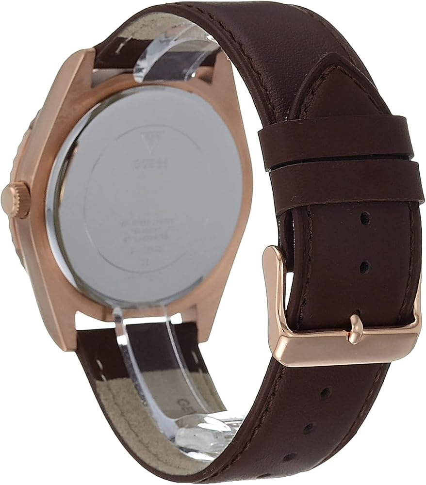  Shop Authentic Guess Connoisseur Blue Dial Brown Leather Strap Watch For Men - GW0353G2 - Luxxuri