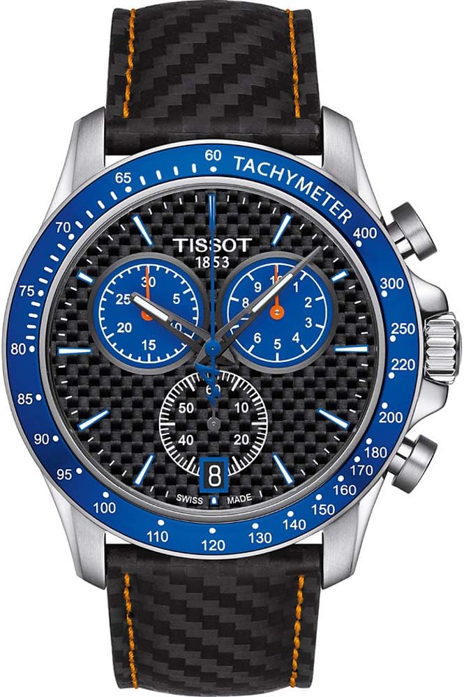  Shop Authentic Tissot V8 Alpine Carbon Chronograph Black Dial Black Leather Strap Watch For Men - T106.417.16.201.00 - Luxxuri