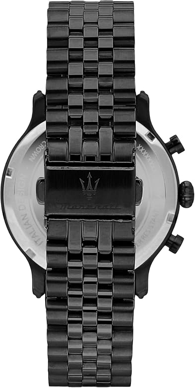  Shop Authentic Maserati Epoca Chronograph Limited Edition Black Dial Black Steel Strap Watch For Men - R8873618020 - Luxxuri