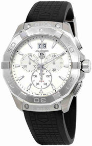  Shop Authentic Tag Heuer Aquaracer Chronograph White Dial Black Rubber Strap Watch for Men - CAY1111.FT6041 - Luxxuri