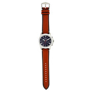  Shop Authentic Fossil Grant Chronograph Blue Dial Brown Leather Strap Watch for Men - FS5210 - Luxxuri