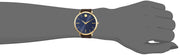  Shop Authentic Movado Ultra Slim Blue Dial Brown Leather Strap Watch For Women - 0607092 - Luxxuri