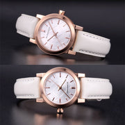  Shop Authentic Burberry The City White Dial White Leather Strap Watch for Women - BU9209 - Luxxuri
