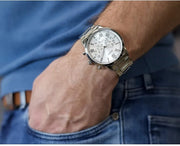  Shop Authentic Guess Hendrix Silver Dial Silver Steel Strap Watch for Men - GW0066G1 - Luxxuri