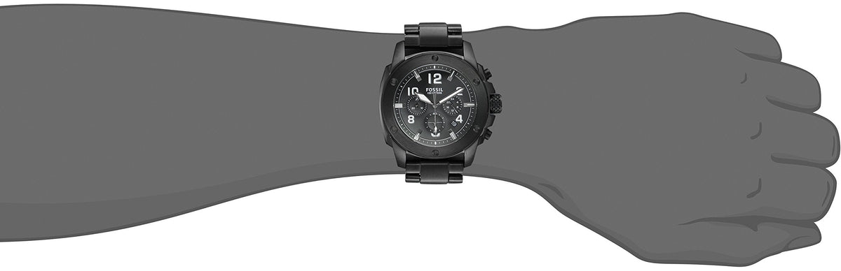  Shop Authentic Fossil Machine Chronograph Black Dial Black Steel Strap Watch for Men - FS4927 - Luxxuri
