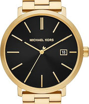  Shop Authentic Michael Kors Blake Quartz Black Dial Gold Steel Strap Watch for Men - MK9136 - Luxxuri