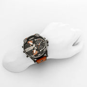  Shop Authentic Diesel Mr Daddy 2.0 Black Dial Brown Leather Strap Watch For Men - DZ7332 - Luxxuri
