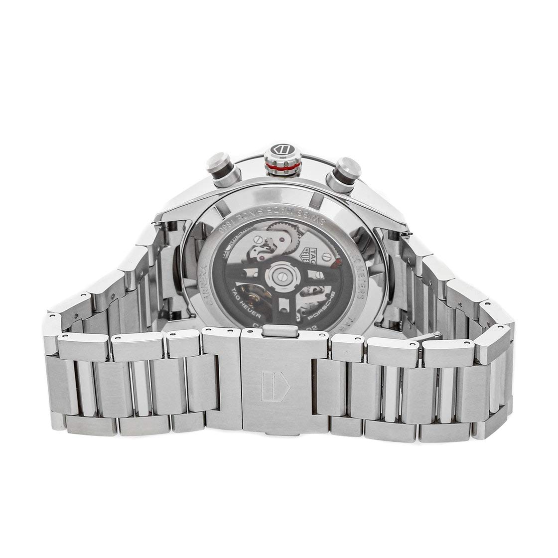  Shop Authentic Tag Heuer Carrera Porsche Chronograph Grey Dial Silver Steel Strap Watch for Men - CBN2A1F.BA0643 - Luxxuri