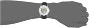  Shop Authentic Fossil Townsman Automatic Skeleton White Dial Black Leather Strap Watch for Men - ME3085 - Luxxuri