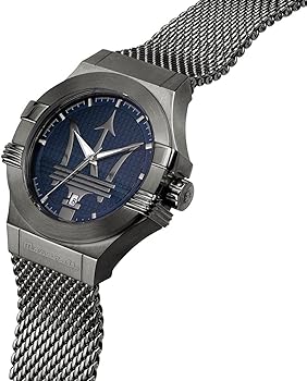  Shop Authentic Maserati Potenza Quartz Blue Dial Grey Mesh Bracelet Watch For Men - R8853108005 - Luxxuri
