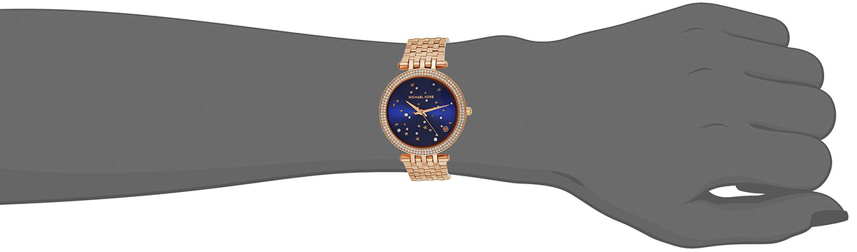  Shop Authentic Michael Kors Darci Blue Dial Rose Gold Steel Strap Watch for Women - MK3728 - Luxxuri