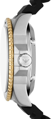  Shop Authentic Emporio Armani Meccanico Automatic Red Dial Black Silicon Strap Watch For Men - AR60070 - Luxxuri