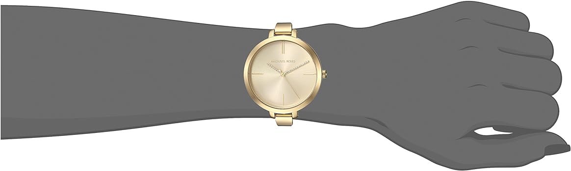  Shop Authentic Michael Kors Jaryn Quartz Gold Dial Gold Steel Strap Watch For Women - MK3734 - Luxxuri