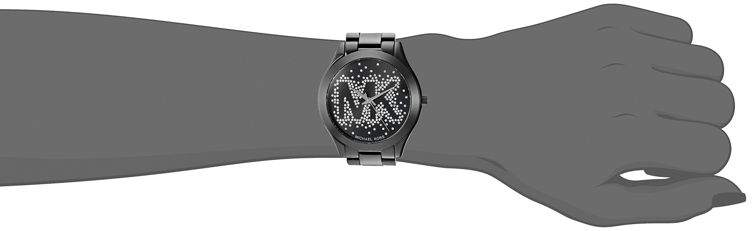  Shop Authentic Michael Kors Slim Runway Black Dial Black Steel Strap Watch for Women - MK3589 - Luxxuri