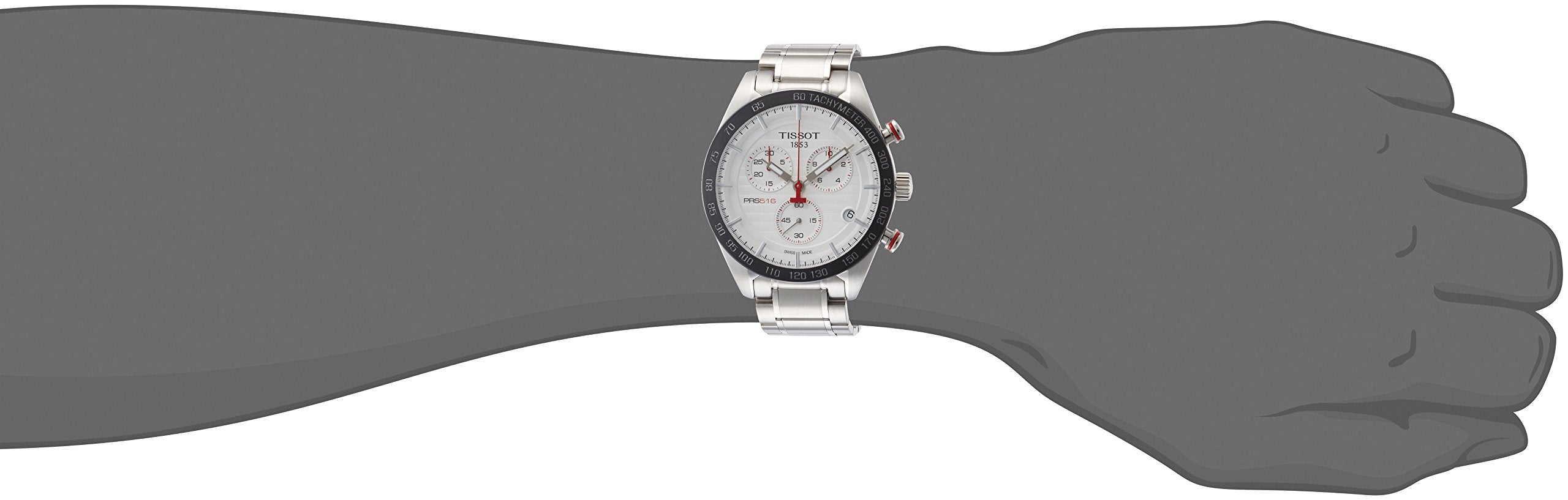  Shop Authentic Tissot T Sport PRS 516 Chronograph White Dial Silver Steel Strap Watch For Men - T100.417.11.031.00 - Luxxuri