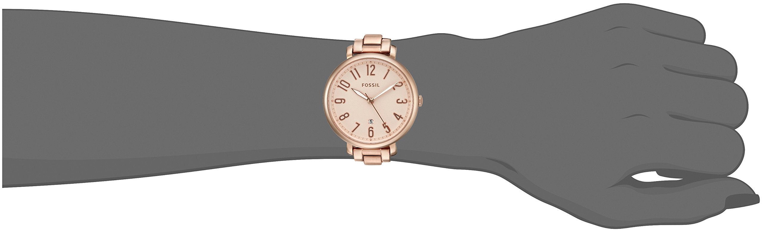  Shop Authentic Fossil Jacqueline Rose Gold Dial Rose Gold Steel Strap Watch for Women - ES3970 - Luxxuri