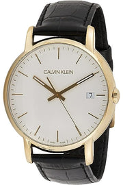  Shop Authentic Calvin Klein City Silver Dial Black Leather Strap Watch for Men - K2G21520 - Luxxuri