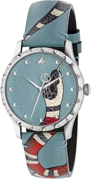  Shop Authentic Gucci G Timeless Quartz Blue Dial Blue Leather Strap Watch For Men - YA1264080 - Luxxuri