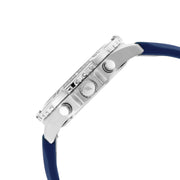  Shop Authentic Fossil Garrett Chronograph Blue Dial Blue Rubber Strap Watch for Men - FS5709 - Luxxuri