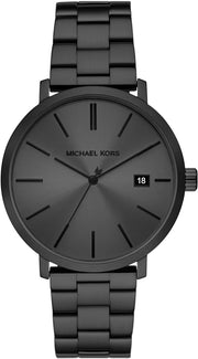  Shop Authentic Michael Kors Blake Three-Hand Black Dial Black Steel Strap Watch for Men - MK9135 - Luxxuri