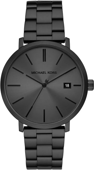  Shop Authentic Michael Kors Blake Three-Hand Black Dial Black Steel Strap Watch for Men - MK9135 - Luxxuri